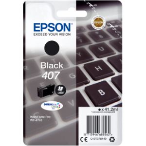 Epson 407, T07U1, C13T07U140 tintapatron, fekete (black), eredeti
