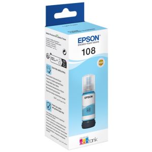 Epson 108, T09C5, C13T09C54A tintapatron, világos azurkék (light cyan), eredeti