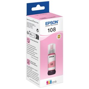 Epson 108, T09C6, C13T09C64A tintapatron, világos bíborvörös (light magenta), eredeti