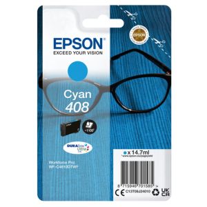 Epson 408, C13T09J24010, T09J240 tintapatron, azúr (cyan), eredeti
