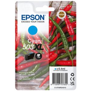 Epson 503XL, C13T09R24010, T09R240 tintapatron, azúr (cyan), eredeti