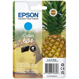 Epson 604, C13T10G24010, T10G240 tintapatron, azúr (cyan), eredeti