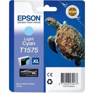 Epson T1575 tintapatron, világos azurkék (light cyan), eredeti