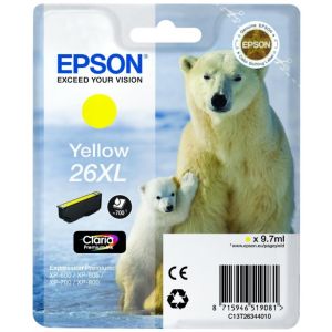 Epson T2634 (26XL) tintapatron, sárga (yellow), eredeti