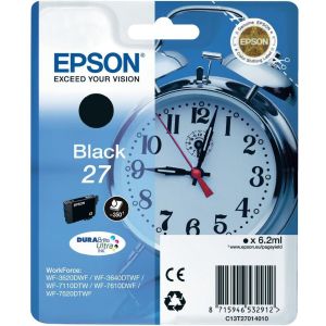 Epson T2701 (27) tintapatron, fekete (black), eredeti
