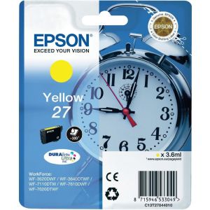 Epson T2704 (27) tintapatron, sárga (yellow), eredeti
