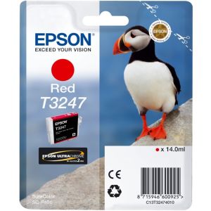 Epson T3247 tintapatron, piros (red), eredeti