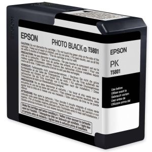 Epson T5801 tintapatron, fotó fekete (photo black), eredeti