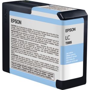 Epson T5805 tintapatron, világos azurkék (light cyan), eredeti
