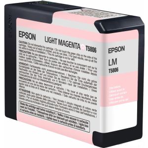 Epson T5806 tintapatron, világos bíborvörös (light magenta), eredeti