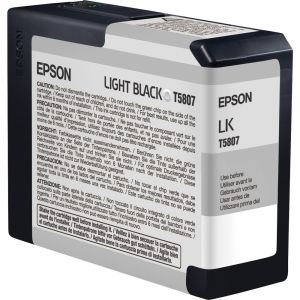 Epson T5807 tintapatron, világos fekete (light black), eredeti