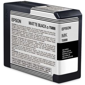 Epson T5808 tintapatron, matt fekete (matte black), eredeti