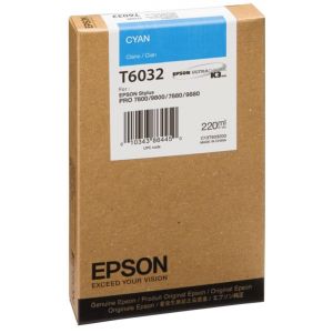 Epson T6032 tintapatron, azúr (cyan), eredeti
