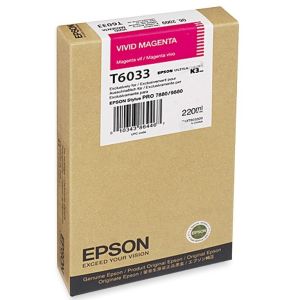 Epson T6033 tintapatron, bíborvörös (magenta), eredeti
