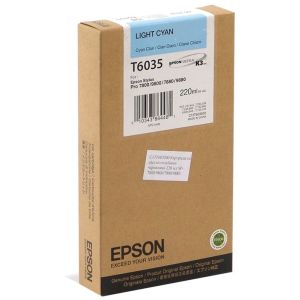 Epson T6035 tintapatron, világos azurkék (light cyan), eredeti