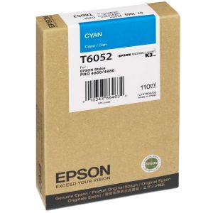 Epson T6052 tintapatron, azúr (cyan), eredeti