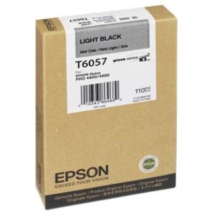 Epson T6057 tintapatron, világos fekete (light black), eredeti