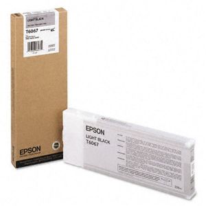Epson T6067 tintapatron, világos fekete (light black), eredeti