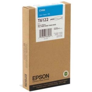 Epson T6122 tintapatron, azúr (cyan), eredeti