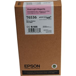 Epson T6536 tintapatron, bíborvörös (magenta), eredeti