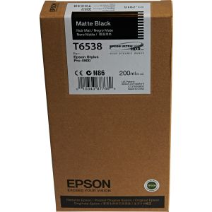 Epson T6538 tintapatron, matt fekete (matte black), eredeti