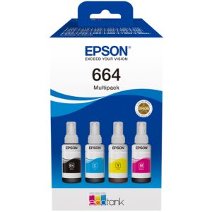 Epson T6646, C13T66464A, CMYK tintapatron, többszínű, eredeti