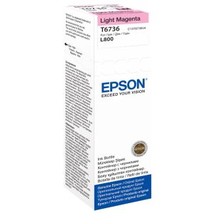 Epson T6736 tintapatron, világos bíborvörös (light magenta), eredeti