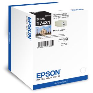 Epson T7431 tintapatron, fekete (black), eredeti