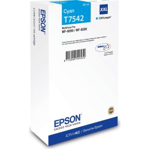 Epson T7542 tintapatron, azúr (cyan), eredeti