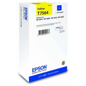 Epson T7564 tintapatron, sárga (yellow), eredeti