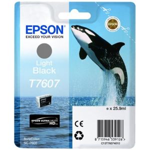 Epson T7607 tintapatron, világos fekete (light black), eredeti
