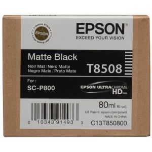 Epson T8508 tintapatron, matt fekete (matte black), eredeti