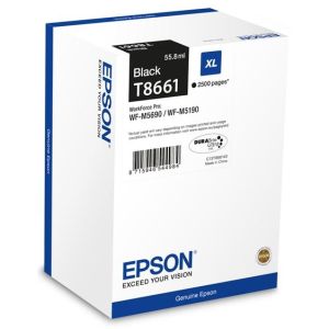 Epson T8661 tintapatron, fekete (black), eredeti
