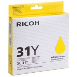Ricoh GC31Y, 405691 tintapatron, sárga (yellow), eredeti