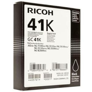 Ricoh GC41K, 405765 tintapatron, fekete (black), eredeti