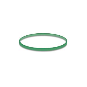 Gyenge zöld gumiszalagok (1 mm, O 4 cm) [1 kg]