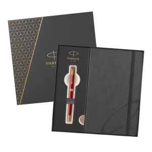 GP PARKER Sonnet Red GT + szürke notebook