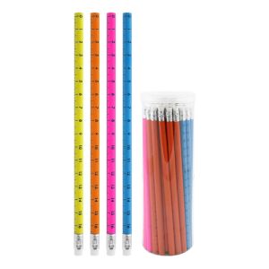 HB grafit ceruza gumi vonalzóval, mix/4 szín