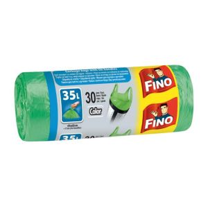 Kötőzacskók FINO Color 35 ℓ, 8 mic., 49 x 60 cm, zöld (30 db)