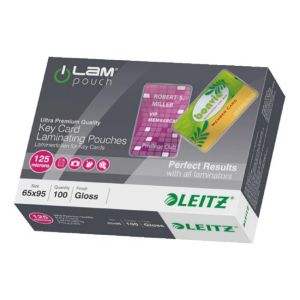 Leitz lamináló fóliák 65x95mm, 125 mic