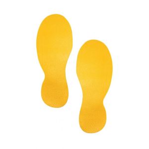 Padlójelzés `FOOTPRINTS`, sárga, 5 pár