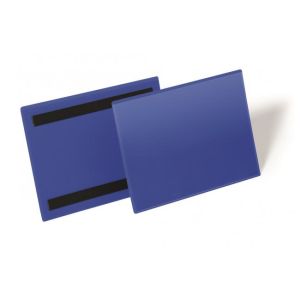 Mágneses zseb iratoknak 210x148mm széles 50 db kék