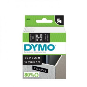 Öntapadó szalag Dymo D1 12 mm fekete/fehér
