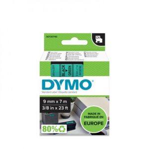 Öntapadó szalag Dymo D1 9 mm zöld / fekete