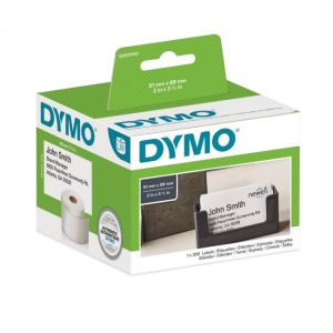 Öntapadó címkék Dymo LW 89x51 mm-es címkék ragasztó nélkül fehér