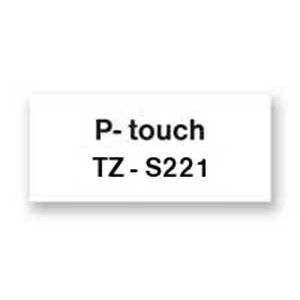Öntapadó szalag Brother TZe-S221 9 mm fehér/fekete