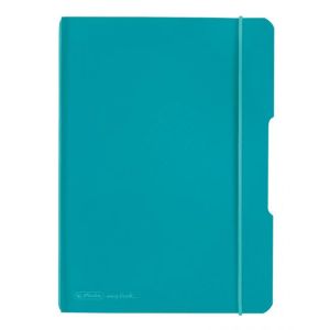 Notebook Herlitz my.book Flex A5 40 lap négyzet alakú PP türkiz