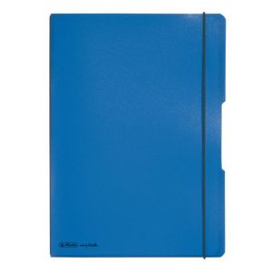 Notebook Herlitz my.book Flex A4 2x40 lapos vonalas négyzet PP kék