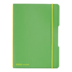 Notebook Herlitz my.book Flex A5 40 lap négyzet PP zöld