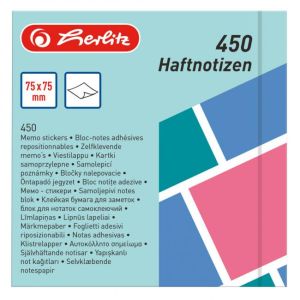 Herlitz Color Blocking pad 75x75mm 450 színes lap